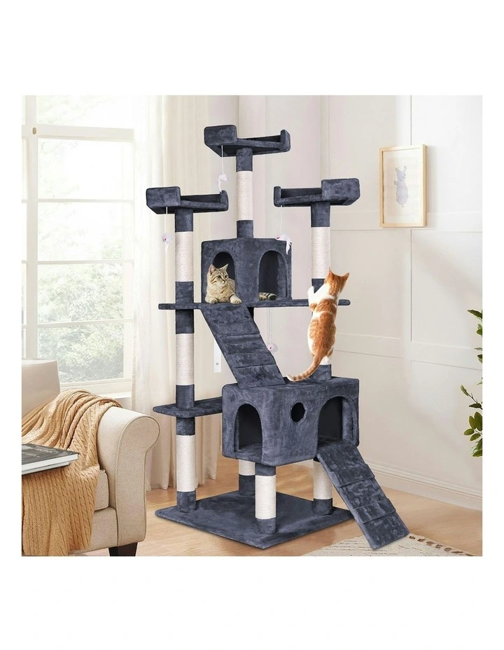 Scratcher Tower Tree 180cm in Grey image 2