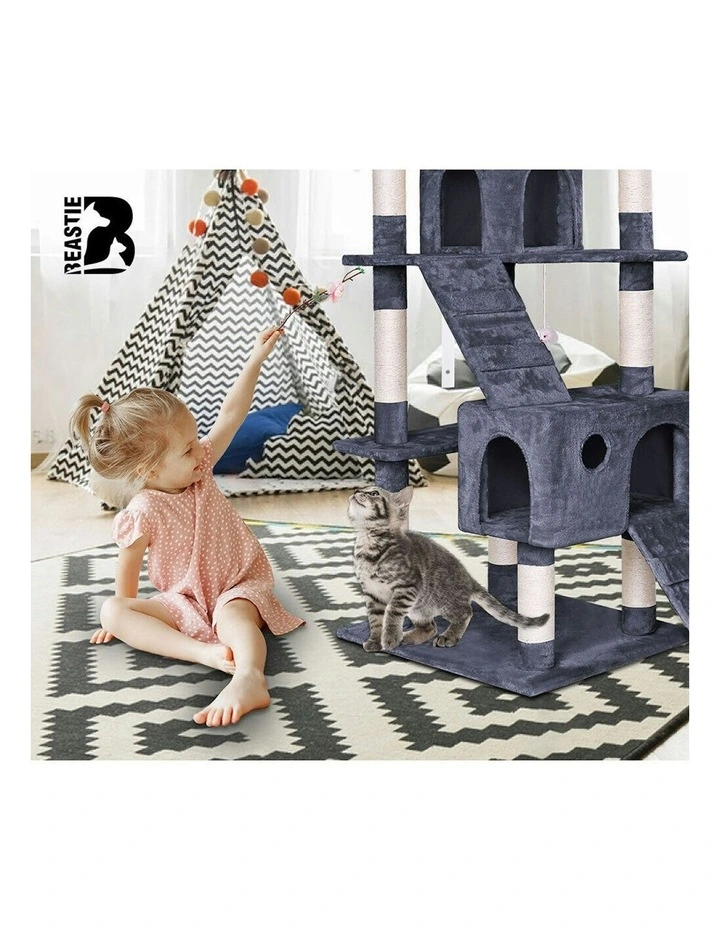 Scratcher Tower Tree 180cm in Grey image 7