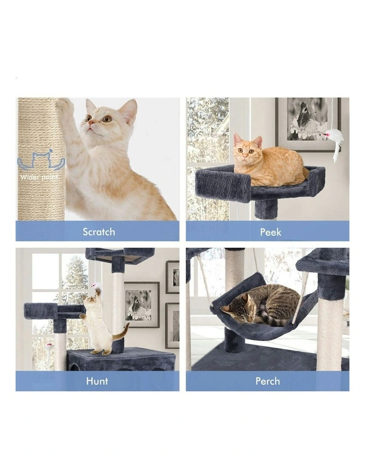 Scratcher Tower Tree 184cm in Grey image 5