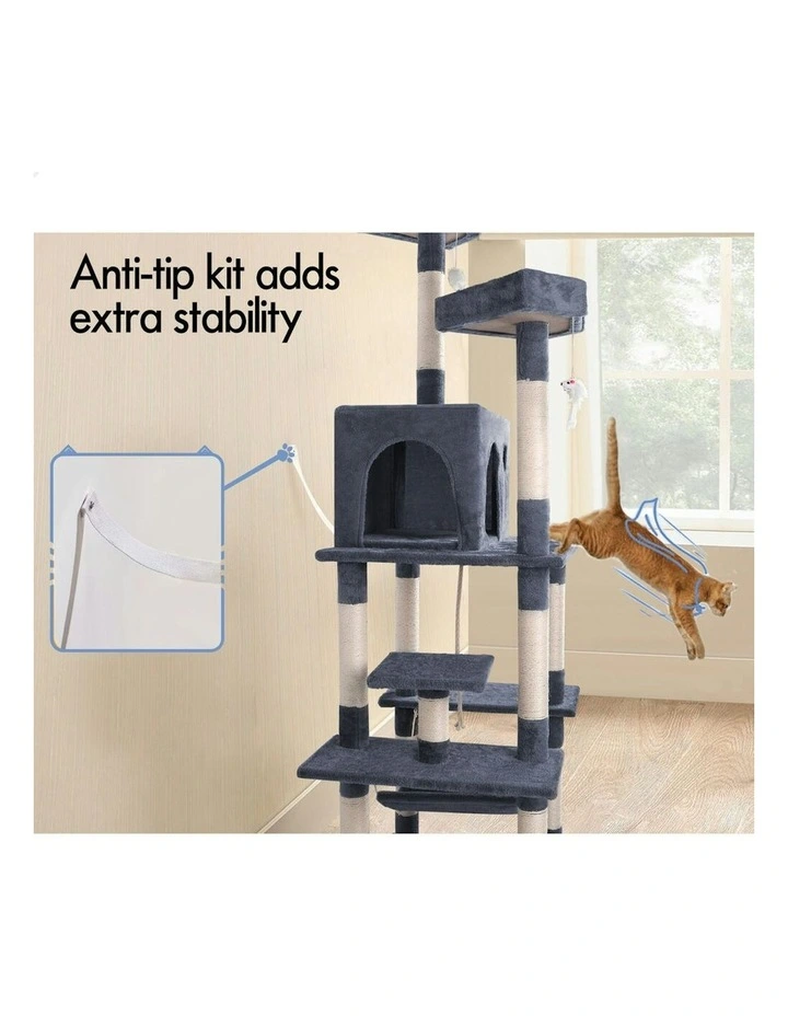 Scratcher Tower Tree 184cm in Grey image 6