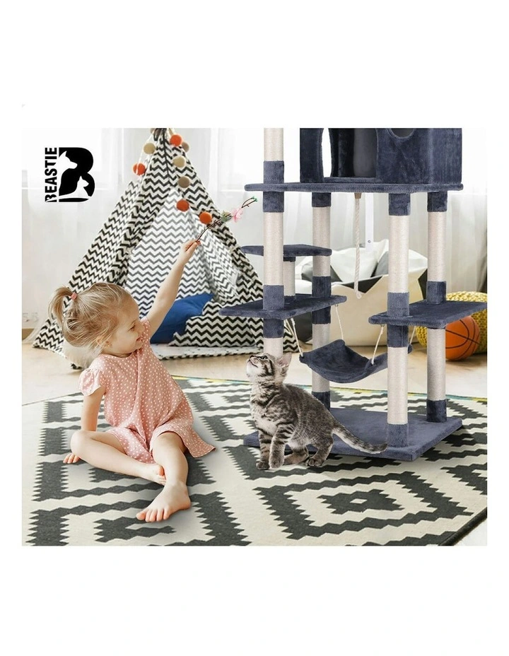 Scratcher Tower Tree 184cm in Grey image 7
