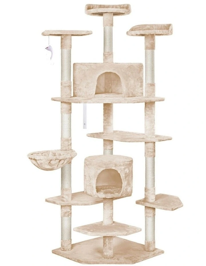 Scratcher Tower Tree 203cm in Beige image 1