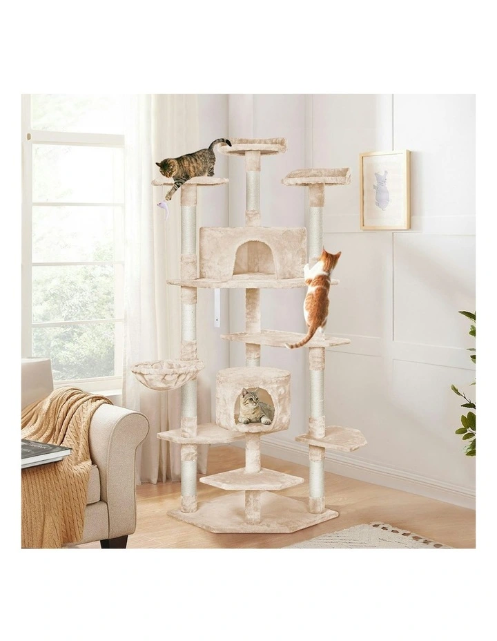 Scratcher Tower Tree 203cm in Beige image 2