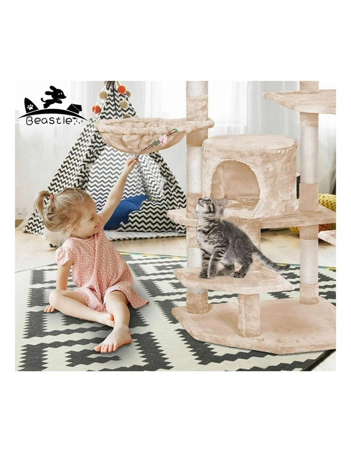 Scratcher Tower Tree 203cm in Beige image 7