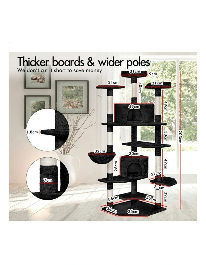 Scratcher Tower Tree in Black image 3