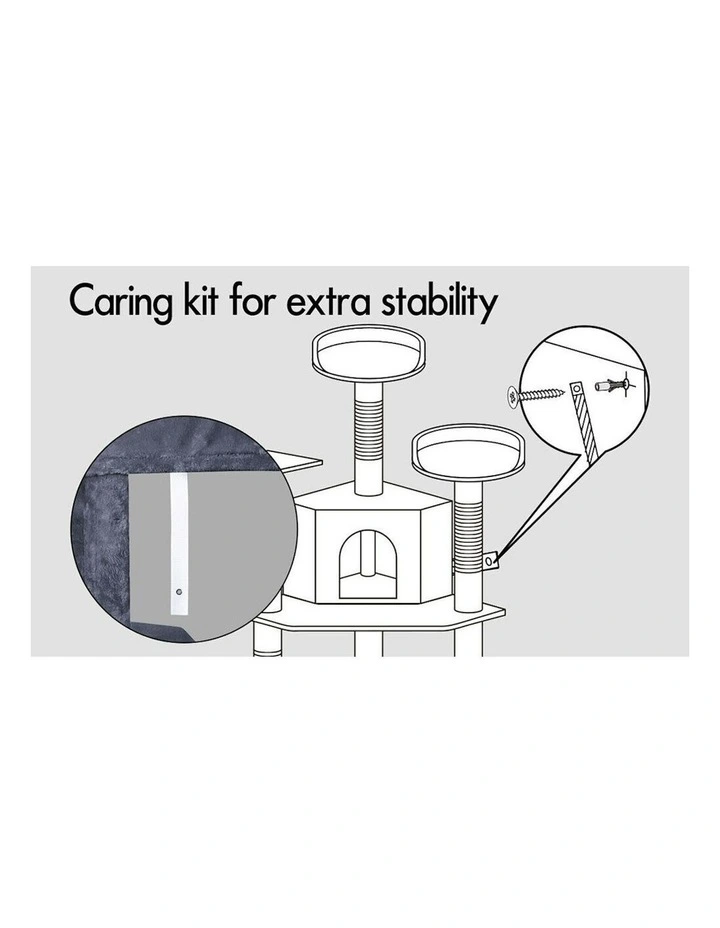 Scratcher Tower Tree 203cm in Grey image 6