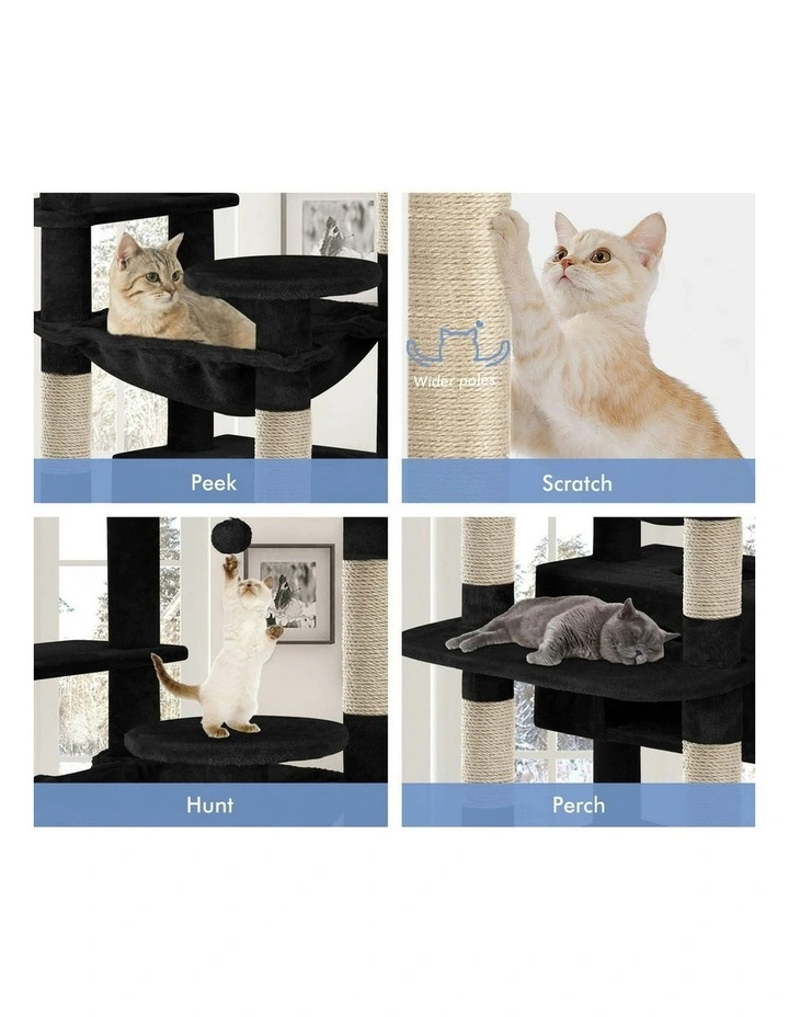 Scratching Post Tree Tower in Black image 4