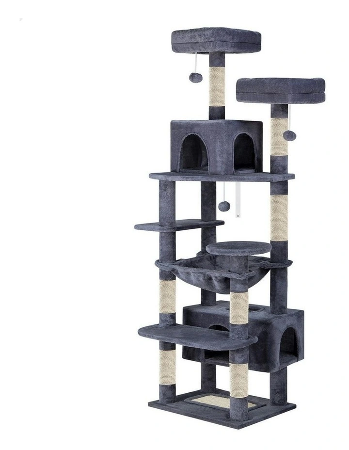 Scratching Post Tree Tower in Grey image 1