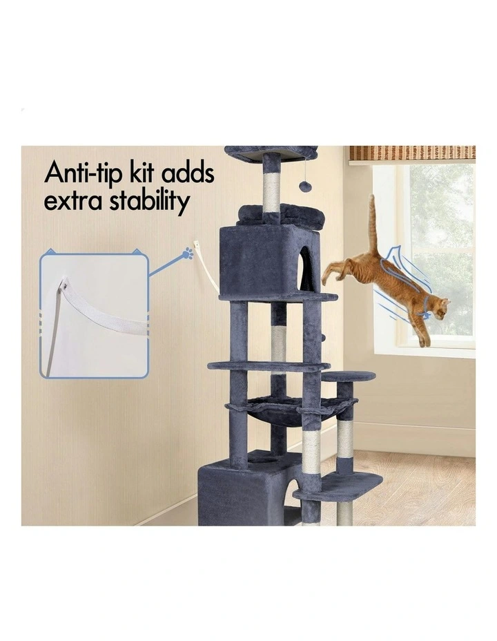 Scratching Post Tree Tower in Grey image 5