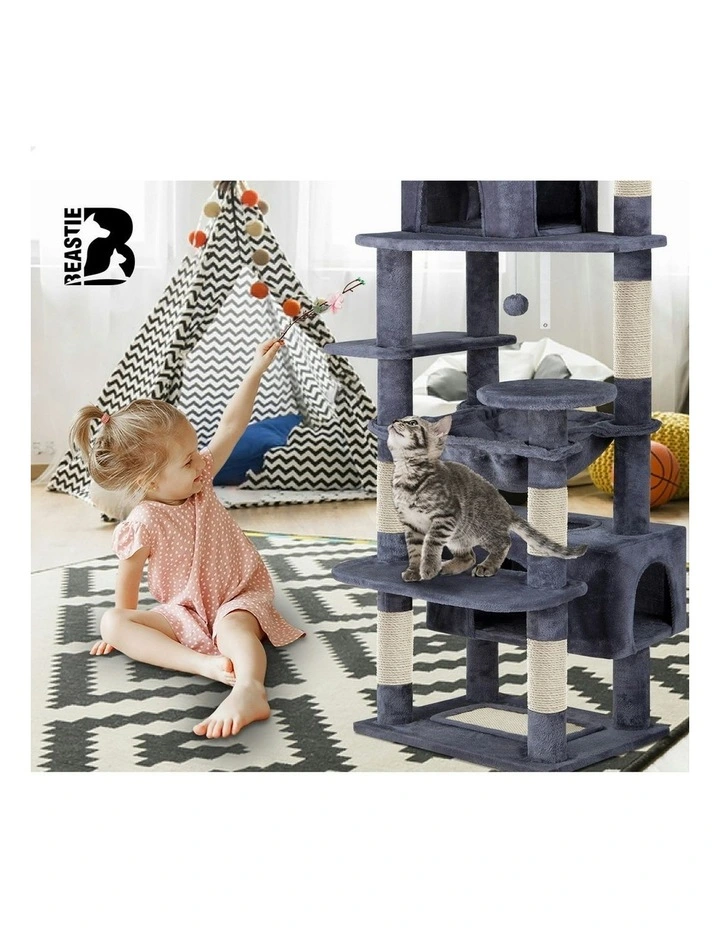 Scratching Post Tree Tower in Grey image 7