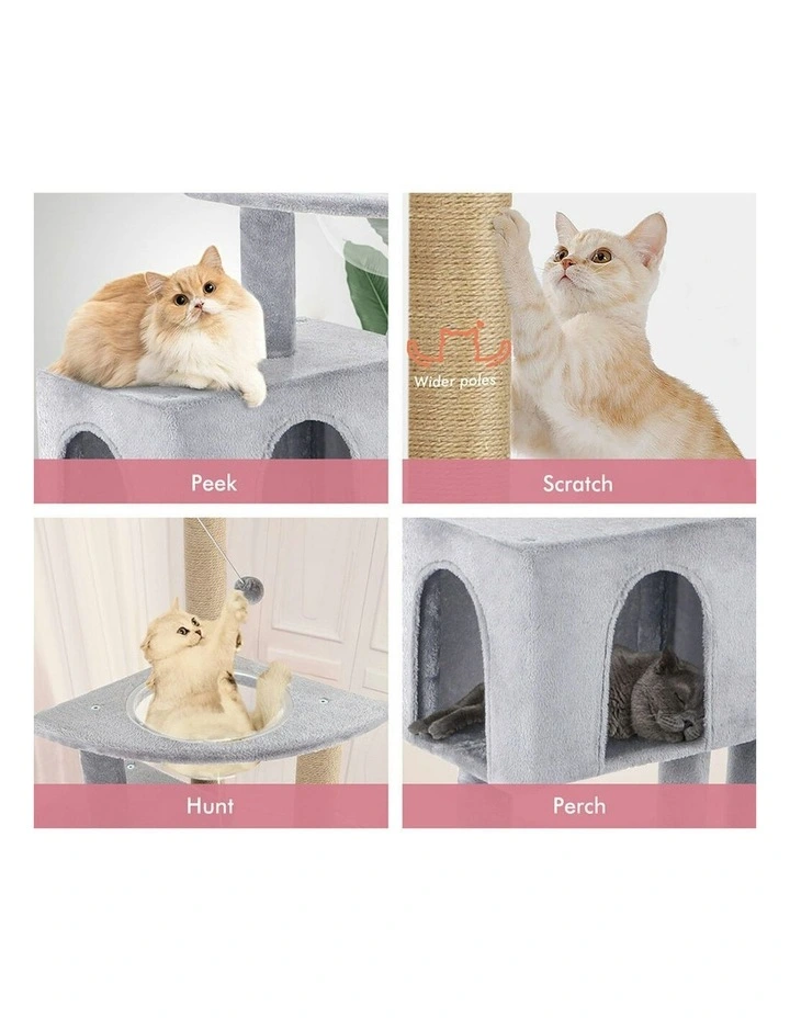 Scratching Post Wood Tree 140cm in Grey image 5