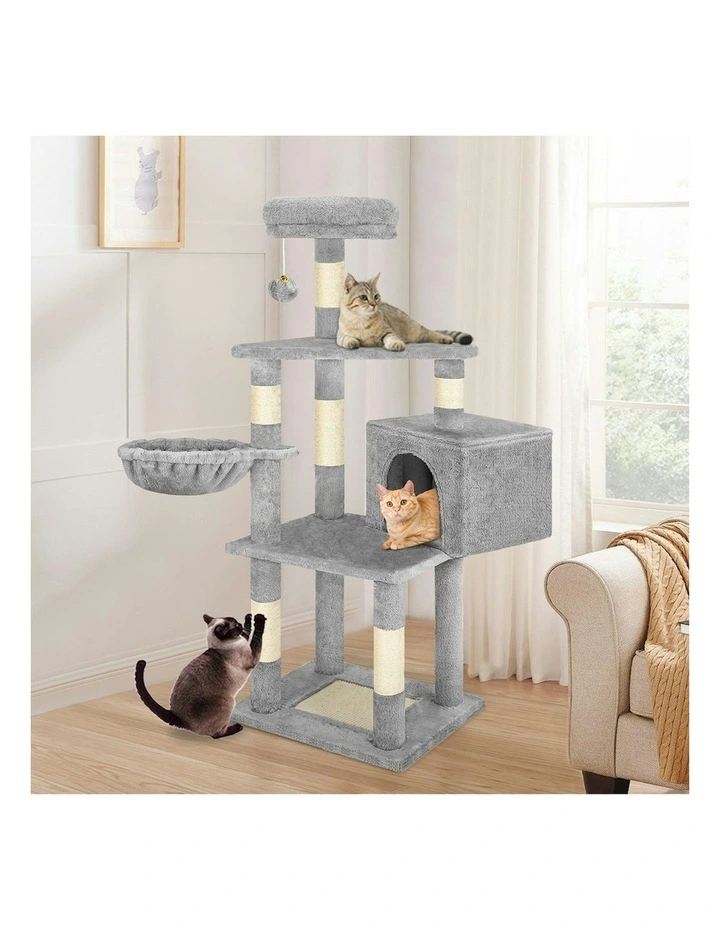 Scratching Post Tree 130cm in Grey image 2