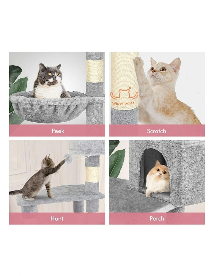 Scratching Post Tree 130cm in Grey image 4