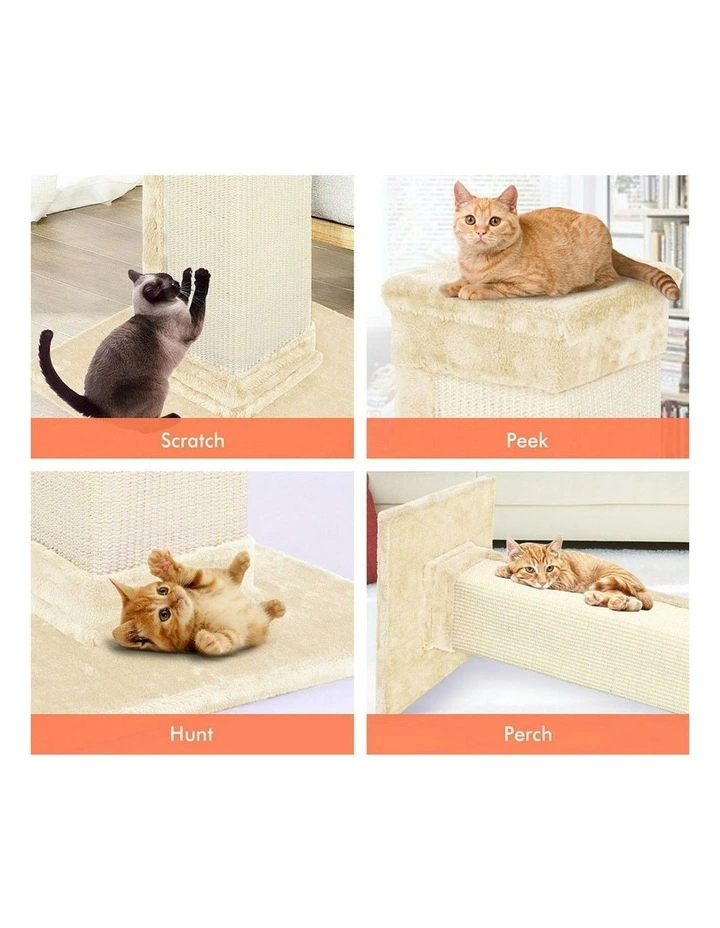 Scratcher Tower Scratching Post Cat Tree 92cm in Beige image 4