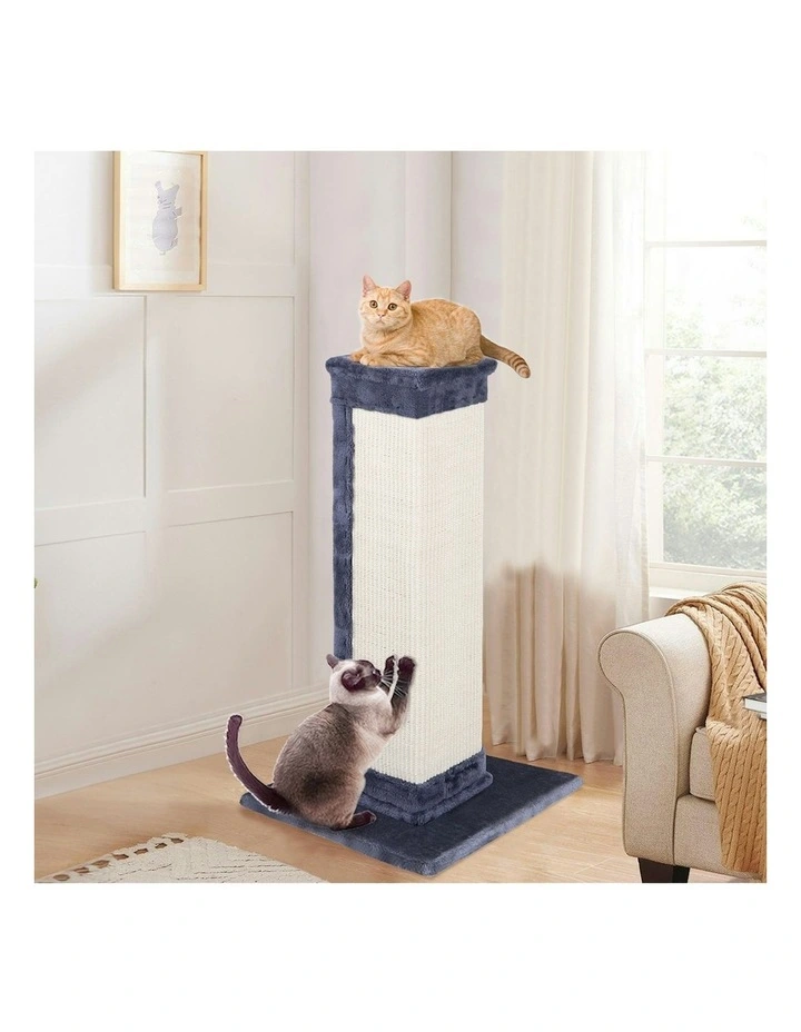 Scratching Post Scratcher Tower Wood Cat Tree 92cm in Grey image 4