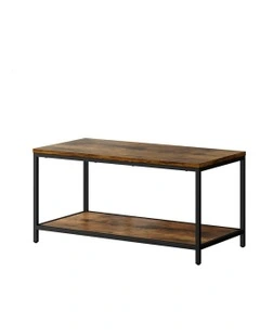 Industrial Coffee Table in Brown