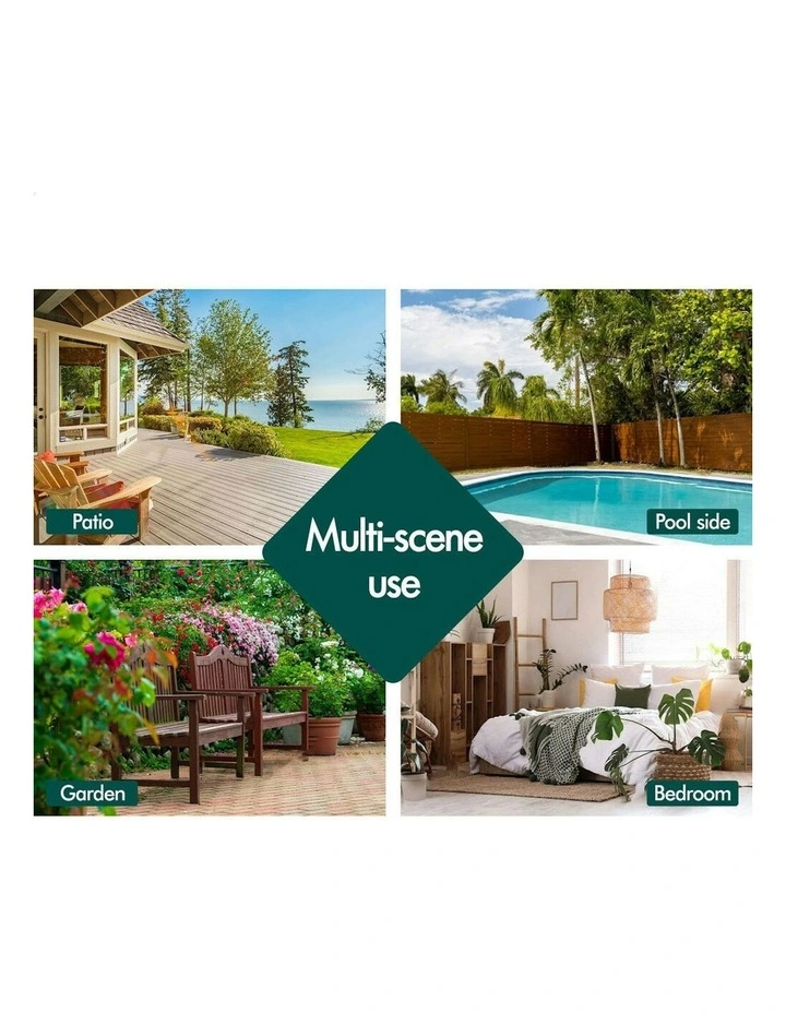 Outdoor Wicker Rattan Pod Hanging Seat Egg Swing Chair in Light Grey image 5