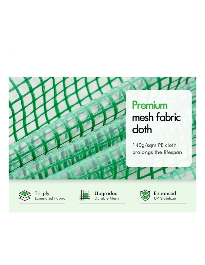 Walk In Green House Tunnel Plant Garden Shed Dome 6x3x2M in Green image 3