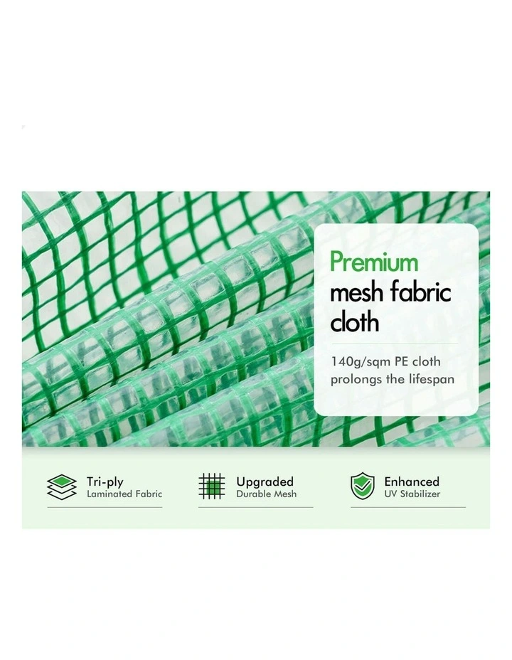 Walk In Green House Tunnel Plant Garden Shed Dome 6x4x2M in Green image 5