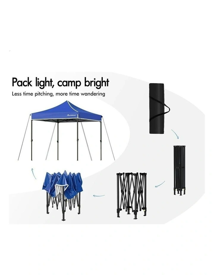 Wedding Canopy Gazebo Pop Up Tent 3x3 in Blue image 4
