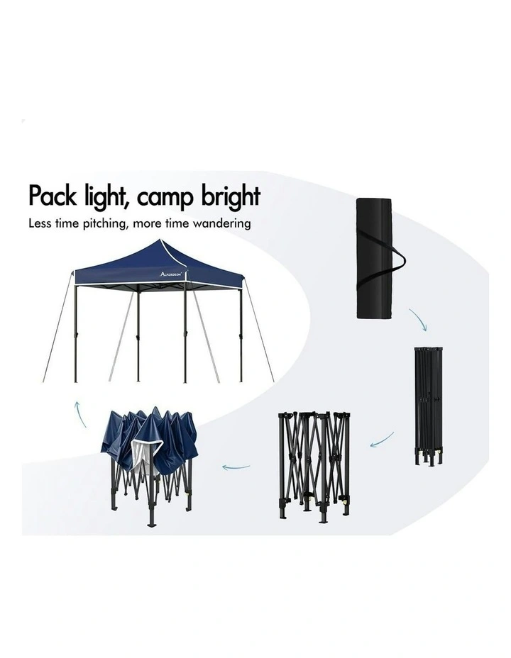 Wedding Canopy Gazebo Pop Up Tent 3x3 in Navy image 4