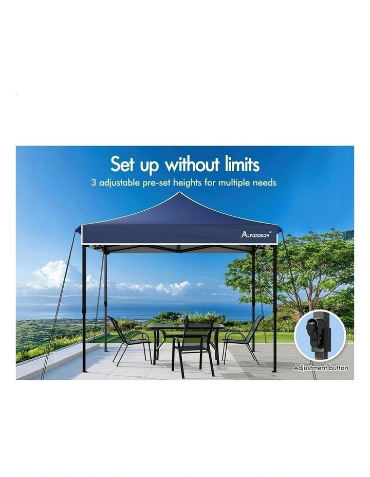 Wedding Canopy Gazebo Pop Up Tent 3x3 in Navy image 7