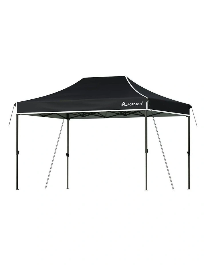 Wedding Canopy Gazebo Pop Up Tent 3x4.5 in Black image 1