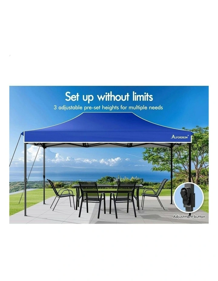 Wedding Canopy Gazebo 3x4.5 Pop Up Tent in Blue image 7