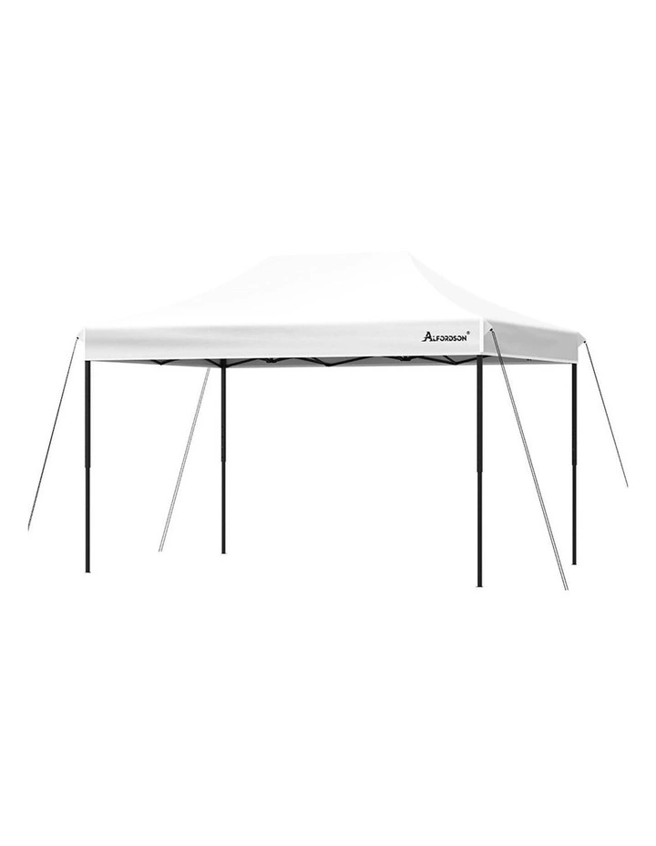 Gazebo Pop Up Marquee 600D Oxford Folding Outdoor Tent 4.5x3m in White image 1