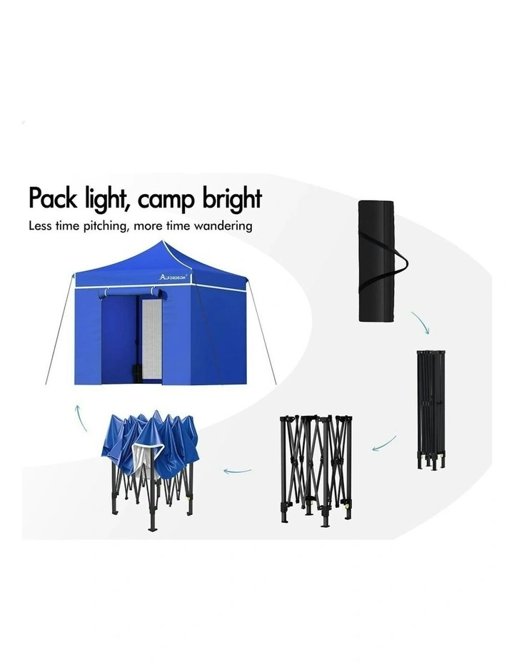Gazebo Pop Up Marquee Tent 3x3 in Blue image 4