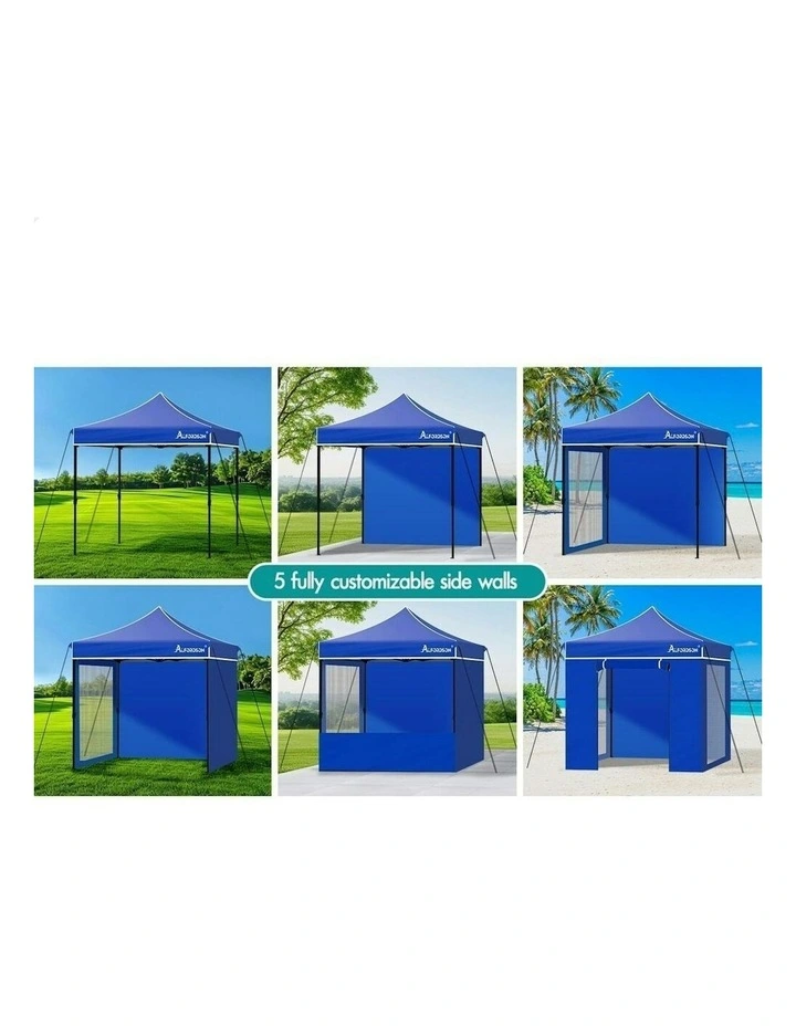 Gazebo Pop Up Marquee Tent 3x3 in Blue image 6