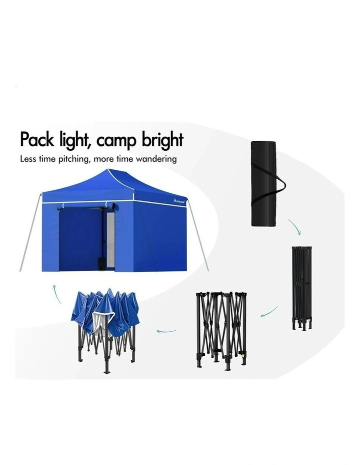 Gazebo Pop Up Marquee Tent 3x4.5 in Blue image 4