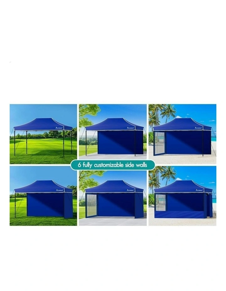 Gazebo Pop Up Marquee Tent 3x4.5 in Blue image 6