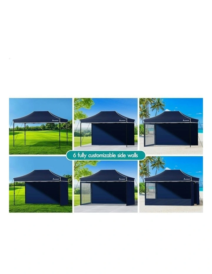 Gazebo Pop Up Marquee Tent 3x4.5 in Navy image 6