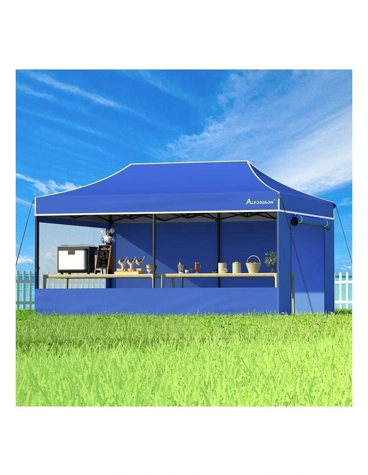 Gazebo Pop Up Marquee 3x6 in Blue image 2
