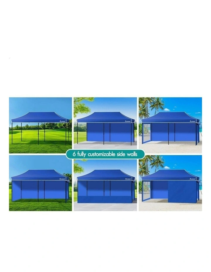 Gazebo Pop Up Marquee 3x6 in Blue image 5