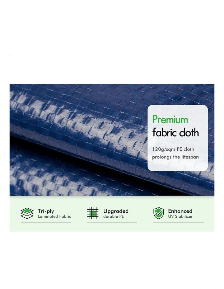 Gazebo Outdoor Wedding Marquee Camping Tent 3x3m in Blue image 3