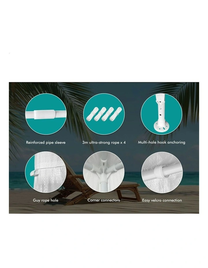 Gazebo Outdoor Wedding Party Tent 3x3 in White image 6