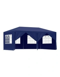 Outdoor Wedding Marquee Camping Canopy Portable Gazebo 3x6m in Blue