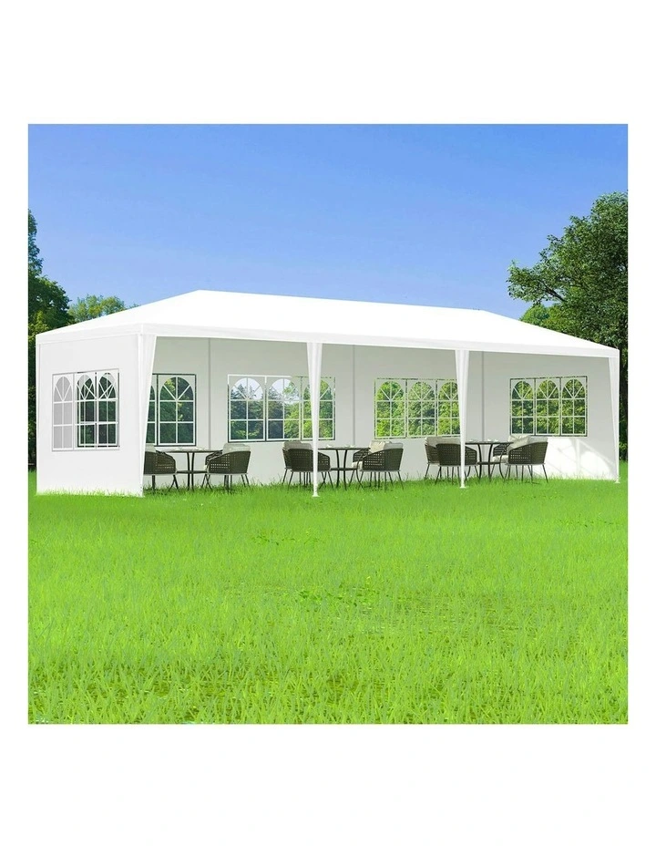 Outdoor Party Tent Marquee Camping Portable Side Wall Gazebo 3x9 in White image 2