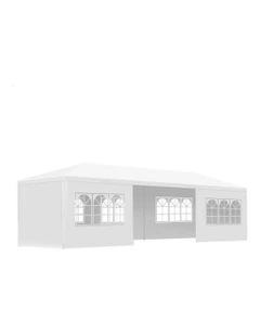 Outdoor Party Tent Marquee Camping Portable Side Wall Gazebo 3x9 in White