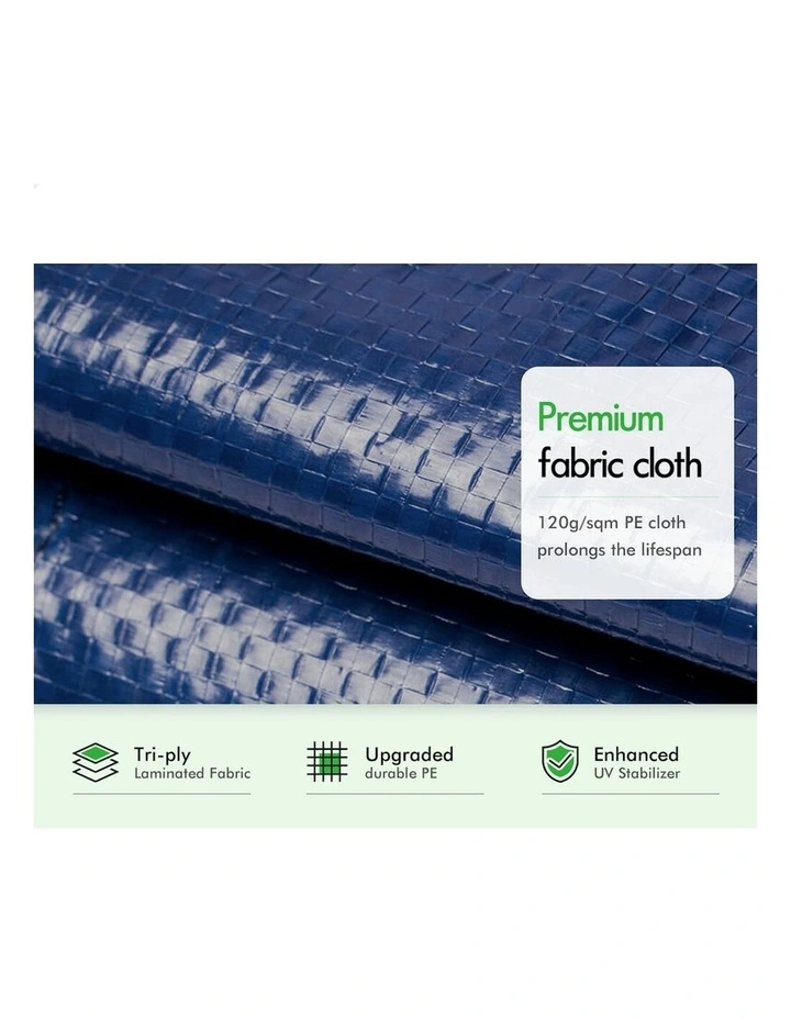 Outdoor Camping Marquee Canopy Mesh Wall Portable Gazebo 2x2m in Blue image 3