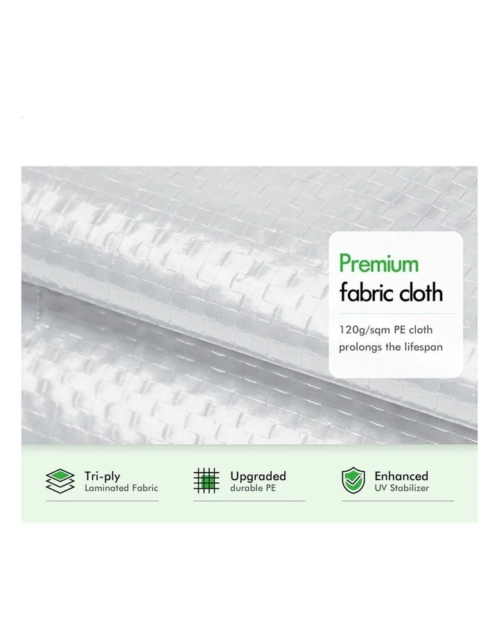 Outdoor Camping Marquee Canopy Mesh Wall Portable Gazebo 2x2m in White image 3