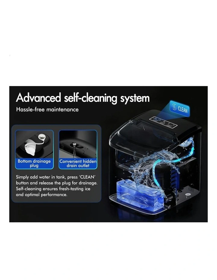 Portable Ice Maker Machine 12kg in Black image 6
