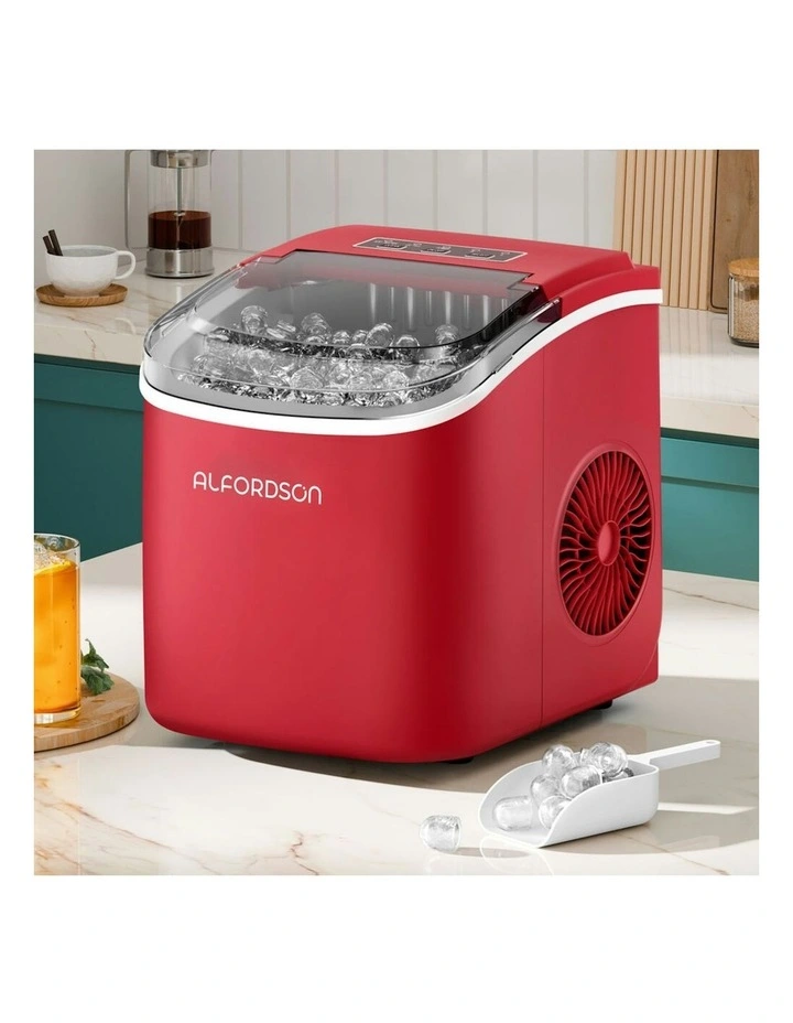 Portable Ice Maker Machine 12kg in Red image 2