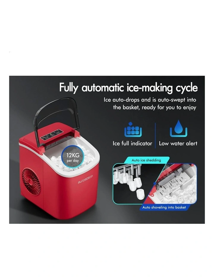 Portable Ice Maker Machine 12kg in Red image 5
