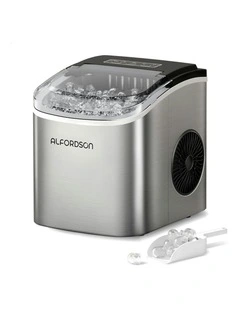 Portable Ice Maker Machine in Silver