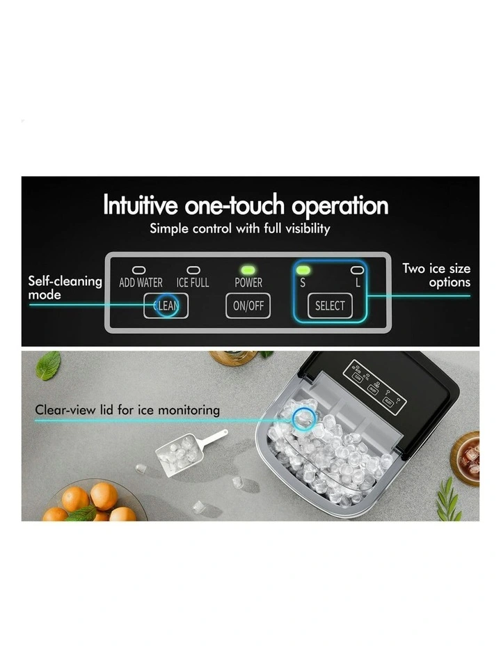 Portable Ice Maker Machine in Silver image 3