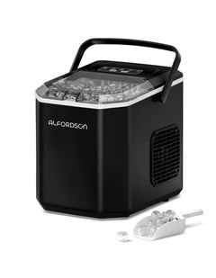 Portable Ice Maker With Handle in Black