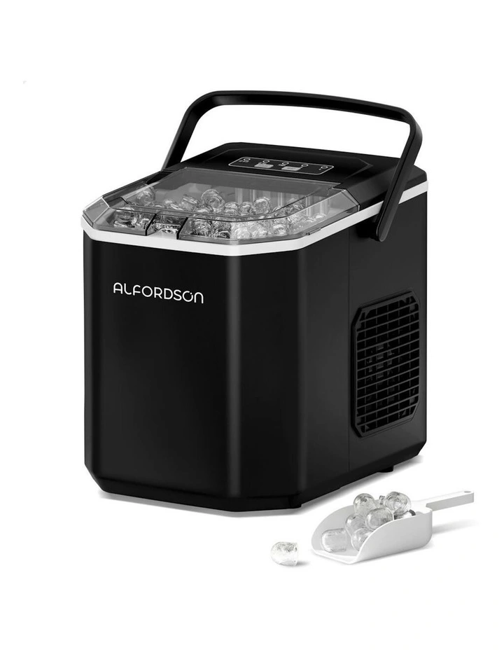 Portable Ice Maker With Handle in Black image 1